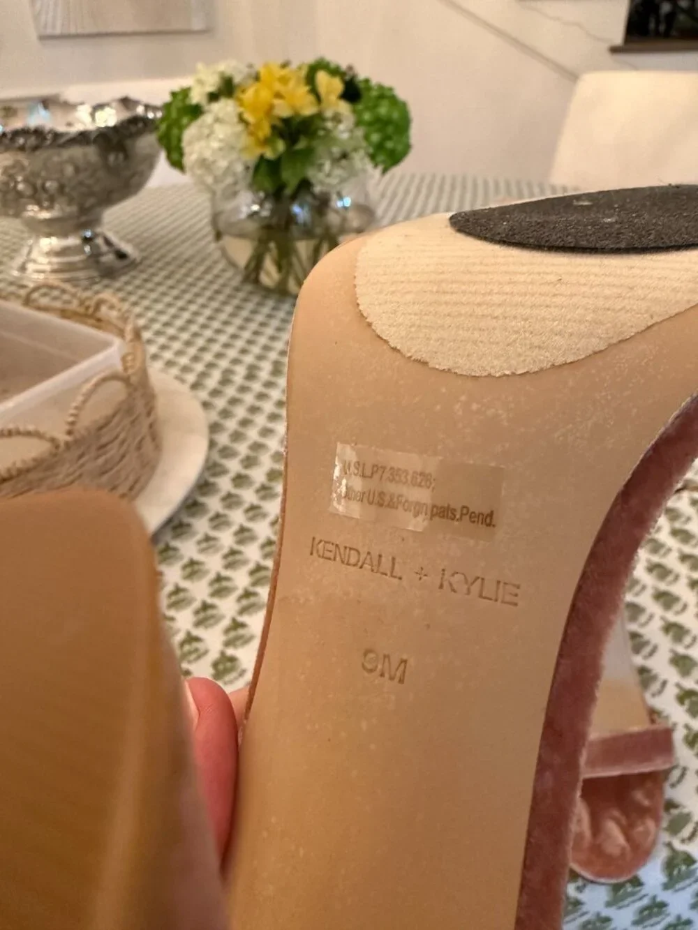 Kendall + Kylie Pink Velvet Heels | Womens Size 9